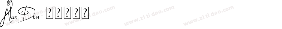 Alan Den字体转换
